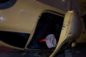 Kontrolden çıkan otomobil takla attı: 4 yaralı