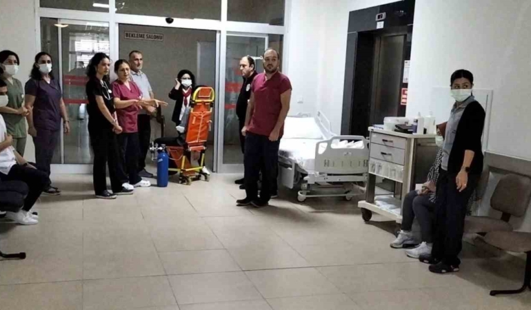 Muratlı Devlet Hastanesi’nde afet ve acil durum tatbikatı