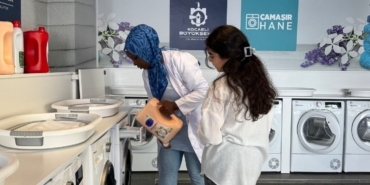 Öğrencilerin çamaşır yıkama derdine son