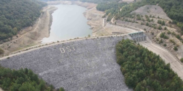 (Özel) Gönen Barajı’nda su seviyesi kritik sınırda