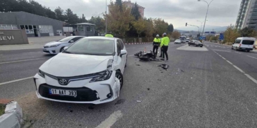 Polisevi Kavşağı’nda meydana gelen trafik kazasında 1 kişi yaralandı