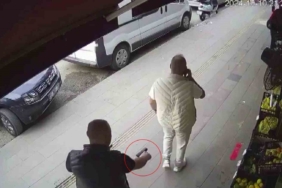 Sokak ortasında arkasından sinsice yaklaşıp böyle vurdu