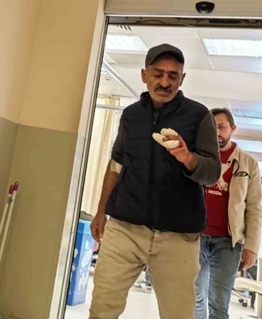 Spiralle ahşap keserken 3 parmağı koptu