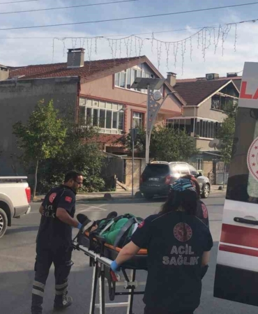 Tekirdağ’da 1 kişinin yaralandığı kaza kamerada