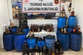 Tekirdağ’da 700 litre sahte içki ele geçirildi