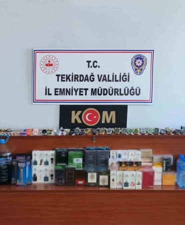 Tekirdağ’da eş zamanlı operasyon: Kaçak içki ve parfüm ele geçirildi