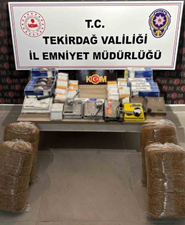 Tekirdağ’daki kaçakçılık operasyonunda 42 kişi hakkında yasal işlem başlatıldı
