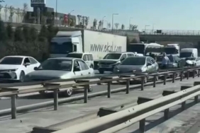 TEM Otoyolu’nda 7 araç zincirleme kazaya karıştı: 4 yaralı