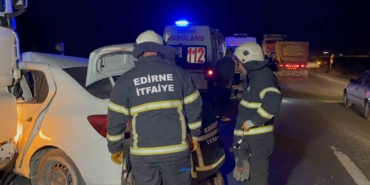 Tır ile çarpışan otomobilin sürücüsü 5.46 promil alkollü çıktı