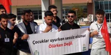 Üniversitelerden Filistin’e destek: "Çocuklar uyurken sessiz olunur, ölürken değil"