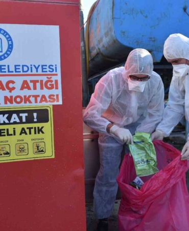 Yıldırım’da 580 kilogram zirai ilaç atık kutusu toplandı