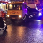 15 dakika arayla iki kez kaza yaptı: O anlar kamerada