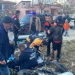 Arkadaşıyla kazada yaralandı, polise sarılıp gözyaşı döktü