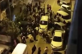 Asker eğlencesinin yapıldığı sokağa ses sistemi ile gelen şahıslar ortalığı birbirine kattı