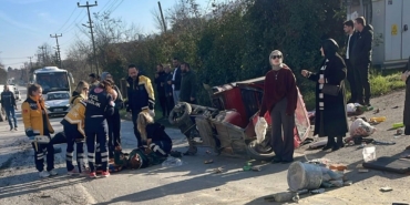 Baba ile oğlu ayıran kazanın ardından olay yerinden kaçan kamyonet sürücüsü tutuklandı