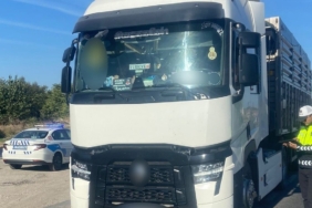 Babaeski’de trafik ekiplerinden ‘takograf’ denetimi