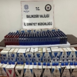 Balıkesir’de eş zamanlı operasyon: Bin 611 adet kaçak alkollü içki şişesi ele geçirildi