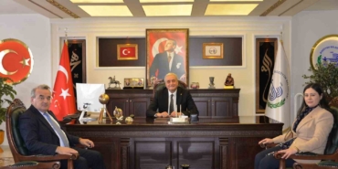 Başkan Bakkalcıoğlu’na, Kaymakam Öztürk ve Kaymakam Refiki Görentaş’tan ziyaret