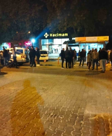Bayramiç’te bir kişinin öldüğü silahlı saldırı anı kameraya yansıdı