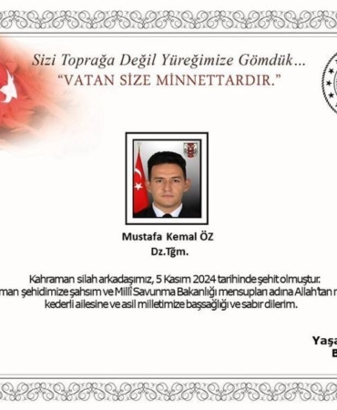 Beykoz Su Altı Savunma Komutanlığı’nda meydana gelen kazada 1 asker şehit oldu