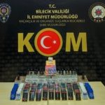 Bilecik’te 7 bin 444 adet doldurulmuş makaron ele geçirildi