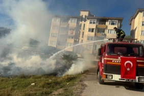 Bilecik’te arazi yangın anında söndürüldü