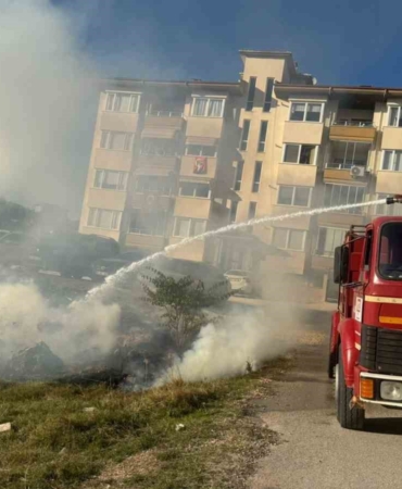 Bilecik’te arazi yangın anında söndürüldü