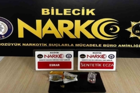Bilecik’te durdurulan şüpheli araçta uyuşturucu madde ele geçti