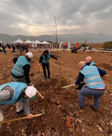 Bilecik’te mahkumlar fidan dikimine katıldı