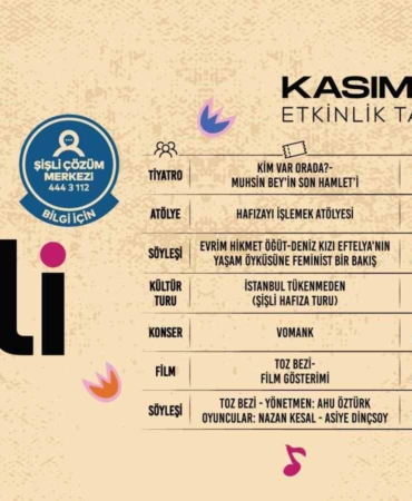 Biz Şişli, “Zamanın İzinde” temasıyla kasım ayında dopdolu