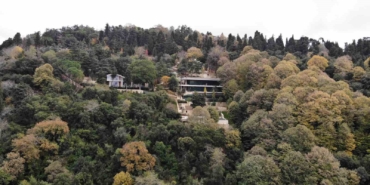 Boğaz’a nazır kaçak villanın son hali havadan görüntülendi