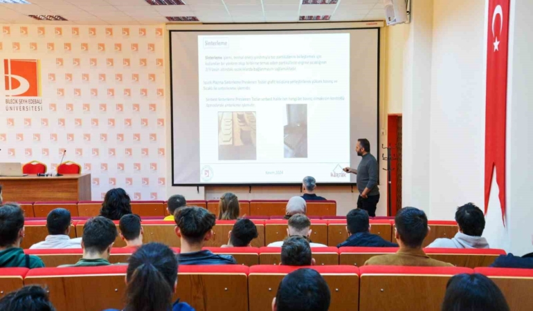 BŞEÜ’de ‘Doğal Taş İmalat Sektöründe Toz Metalurjisi’ semineri düzenlendi