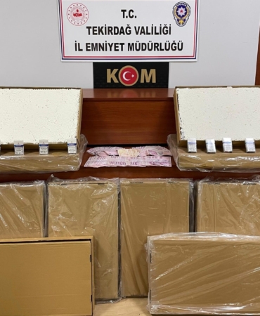 Çerkezköy’de kaçak sigara operasyonu: 50 bin makaron ele geçirildi