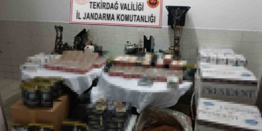 Çorlu’da kaçak tütün ve sigara dolum makineleri ele geçirildi