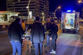 Edirne’de motosikletten düşen sürücü yaralandı