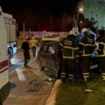 Edirne’de otomobil refüje çıktı: 1 yaralı