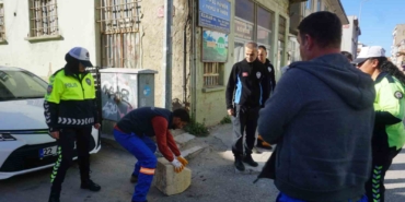 Edirne’de polis ve zabıta ekiplerinden duba uygulaması