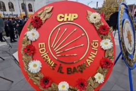 Edirne’nin kurtuluş gününde CHP’nin çelengi sahipsiz kaldı