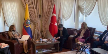 Ekvador Büyükelçisi ve SANKON toplantısında Türkiye-Ekvador Ekonomik ve ticari ilişkileri konuşuldu