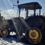 Gönen’de traktör yangını