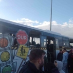 Göztepeli ve Bandırmasporlu taraftarlar dinlenme tesisinde bir birine girdi