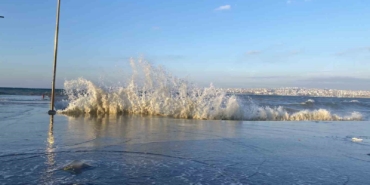 İstanbul’da lodos etkili oldu, deniz anaları kıyıya vurdu