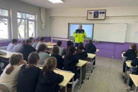 Jandarmadan öğrencilere trafik eğitimi