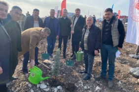 Karesi AK Parti İlçe kongre sonrası fidanlar toprakla buluştu