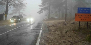 Kazdağları’nda yoğun sis