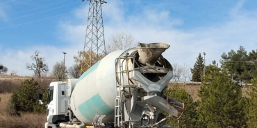 Kırklareli’nde kara yoluna beton döken miksere ceza