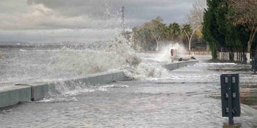 Kocaeli’de deniz taşarken 2 tekne battı, ağaçlar ise yerlerinden söküldü
