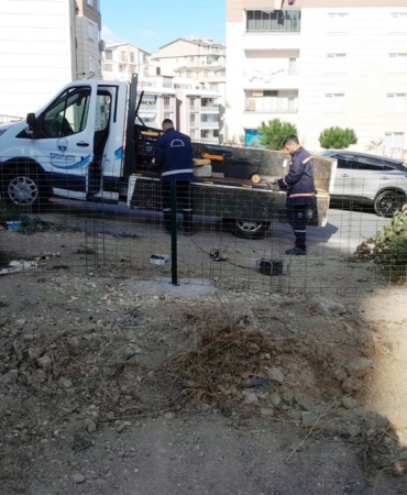 Kontrolsüz alan belediye tarafından güvenli hale getirildi