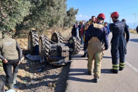 Kullandığı traktörün altında kalarak can verdi