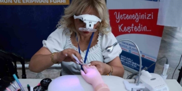 Kursiyerler fuarda yeteneklerini sergiledi